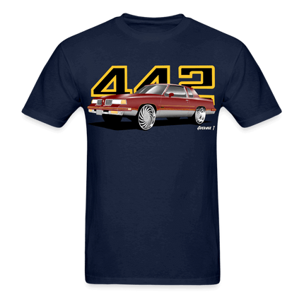 442 Cutlass Burgundy T-Shirt - AverageTApparel-