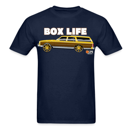Box Chevy Life Station Wagon T-Shirt - AverageTApparel-