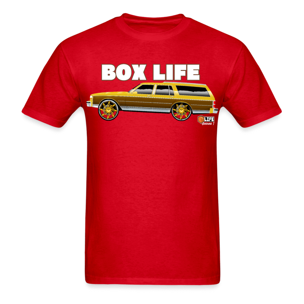 Box Chevy Life Station Wagon T-Shirt - AverageTApparel-