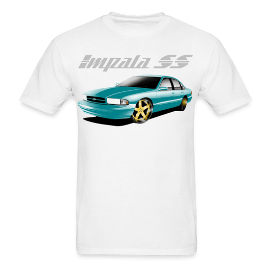 Impala SS Green Gold Wheel T-Shirt - AverageTApparel-