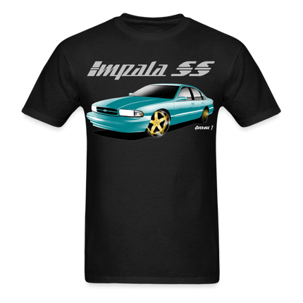 Impala SS Green Gold Wheel T-Shirt - AverageTApparel-