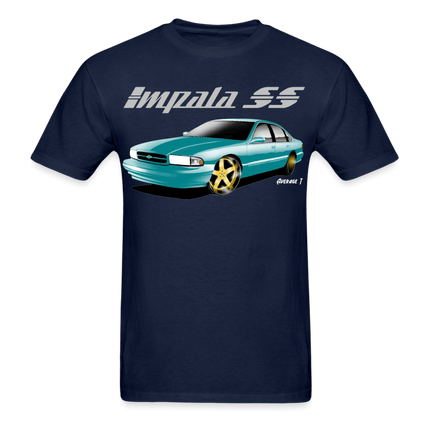 Impala SS Green Gold Wheel T-Shirt - AverageTApparel-