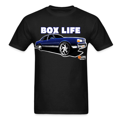 Box Chevy Life Blue Brougham T-Shirt - AverageTApparel-