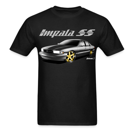 Impala SS Colored Gold Wheel T-Shirt, T shirt, shirt - AverageTApparel-