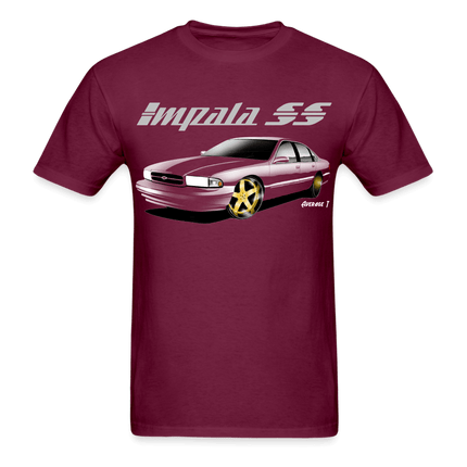 Impala SS Colored Gold Wheel T-Shirt, T shirt, shirt - AverageTApparel-