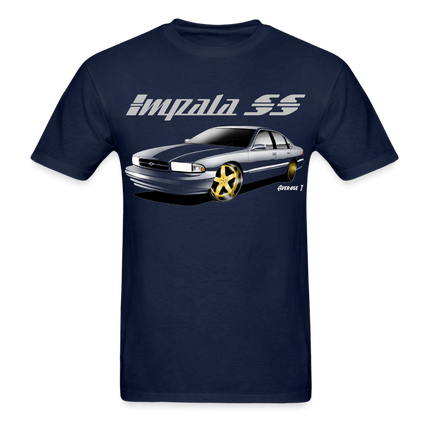 Impala SS Colored Gold Wheel T-Shirt, T shirt, shirt - AverageTApparel-