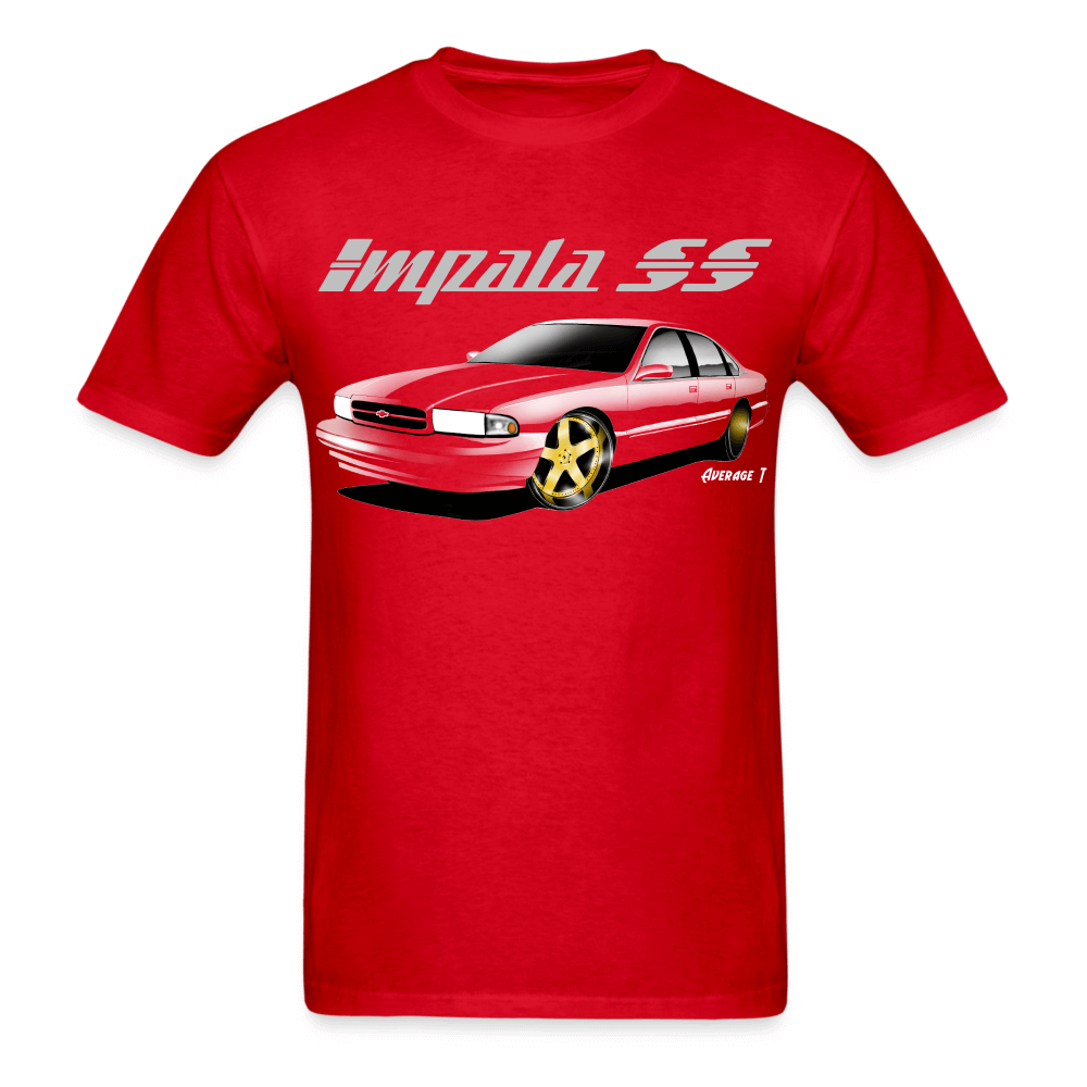 Impala SS Colored Gold Wheel T-Shirt, T shirt, shirt - AverageTApparel-