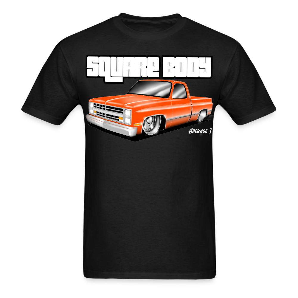 Orange Square Body T-Shirt - AverageTApparel-
