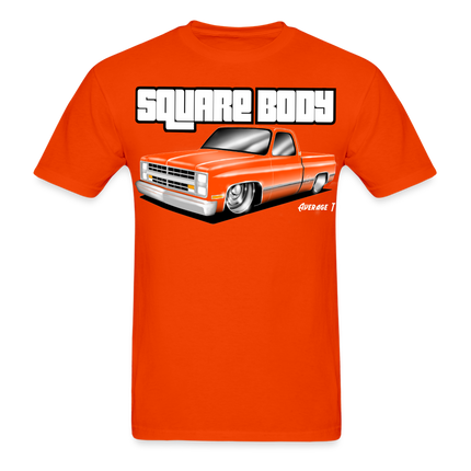 Orange Square Body T-Shirt - AverageTApparel-