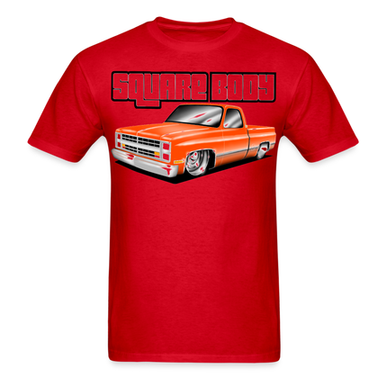Orange Square Body T-Shirt - AverageTApparel-