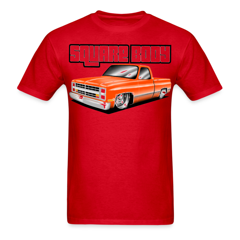 Orange Square Body T-Shirt - AverageTApparel-