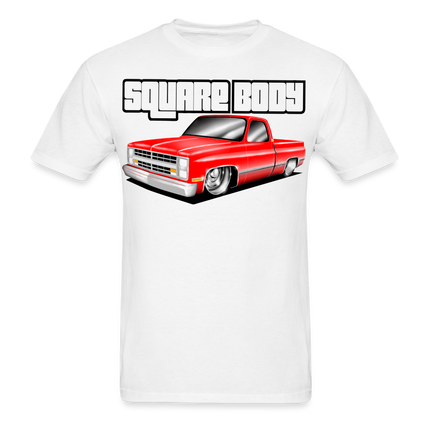 Square Body Red T-Shirt - AverageTApparel-