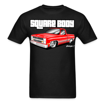 Square Body Red T-Shirt - AverageTApparel-