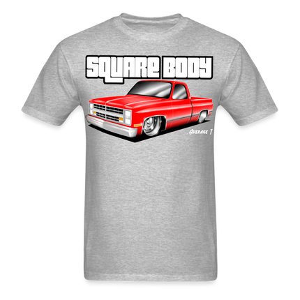 Square Body Red T-Shirt - AverageTApparel-