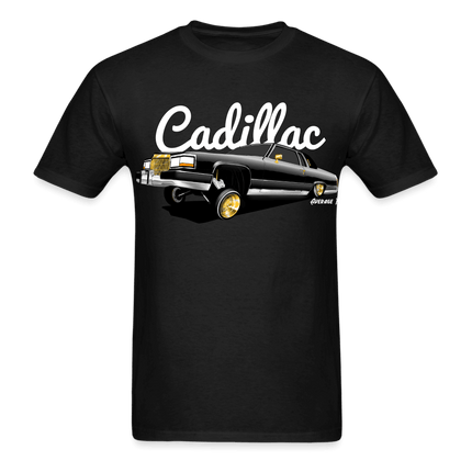 Cadillac Coupe Deville Lowrider Black T-Shirt - AverageTApparel-