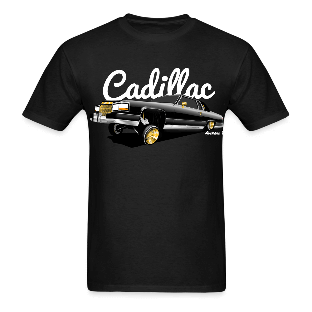 Cadillac Coupe Deville Lowrider Black T-Shirt - AverageTApparel-