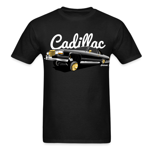 Cadillac Coupe Deville Lowrider Black T-Shirt - AverageTApparel-