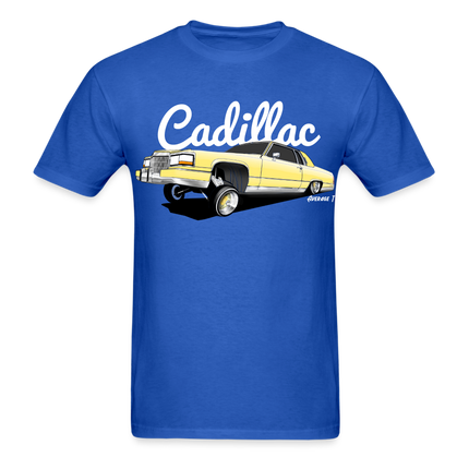 Cadillac Coupe Deville Lowrider Yellow T-Shirt - AverageTApparel-
