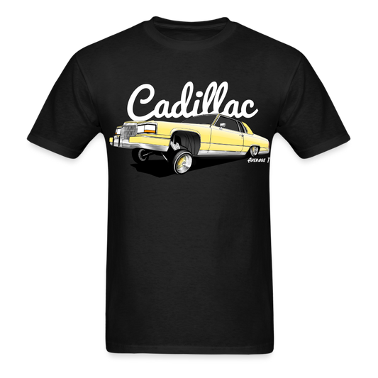 Cadillac Coupe Deville Lowrider Yellow T-Shirt - AverageTApparel-