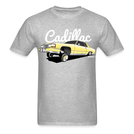 Cadillac Coupe Deville Lowrider Yellow T-Shirt - AverageTApparel-