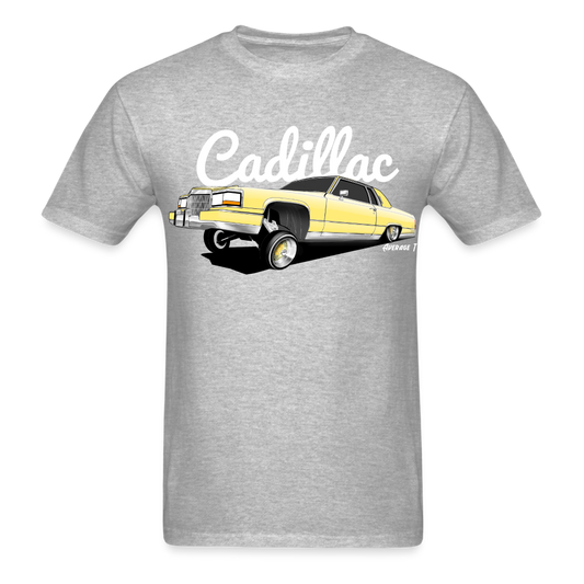 Cadillac Coupe Deville Lowrider Yellow T-Shirt - AverageTApparel-