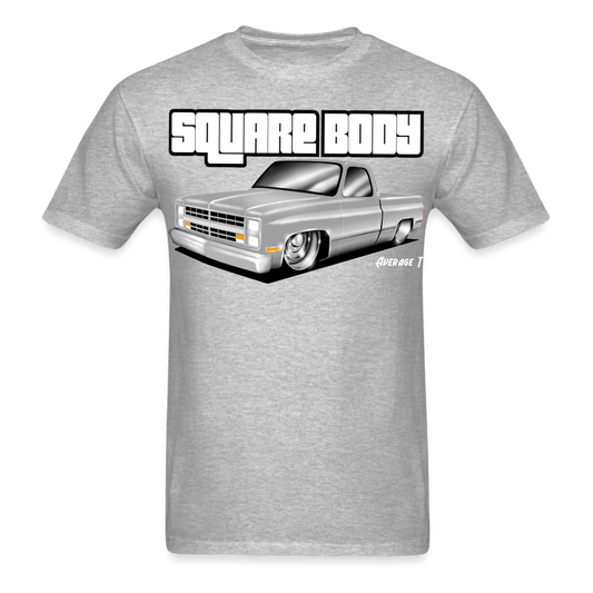 C10 Squarebody Grey Chevy T-Shirt - AverageTApparel-