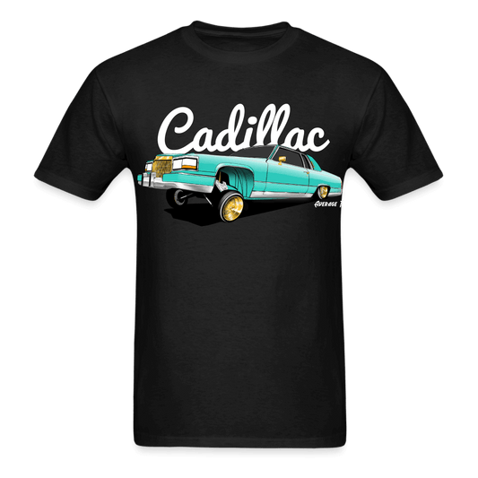 Cadillac Coupe Deville Lowrider Teal T-Shirt - AverageTApparel-