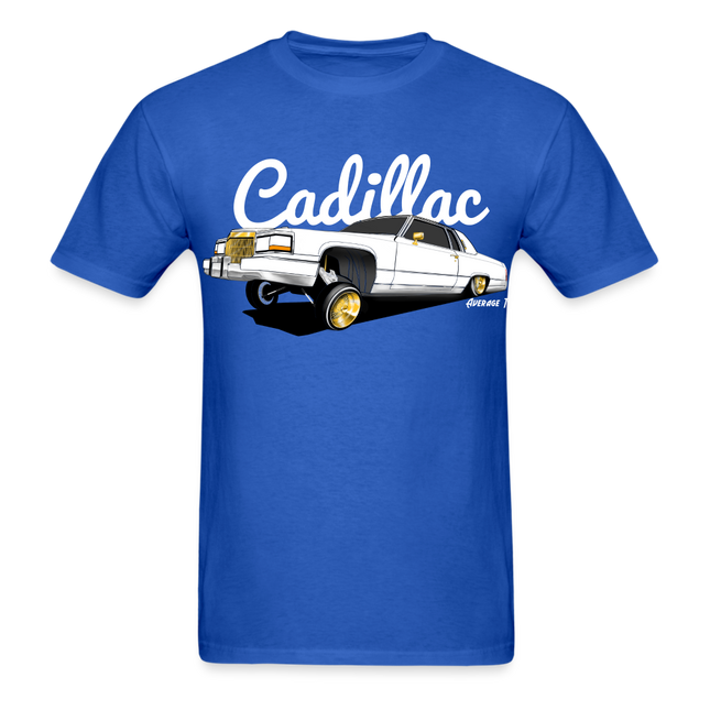 Cadillac Coupe Deville Lowrider White T-Shirt - AverageTApparel-