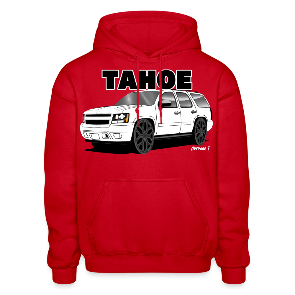 07 Chevy Tahoe White Hoodie - red