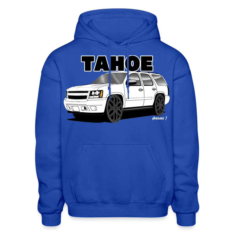 07 Chevy Tahoe White Hoodie - royal blue