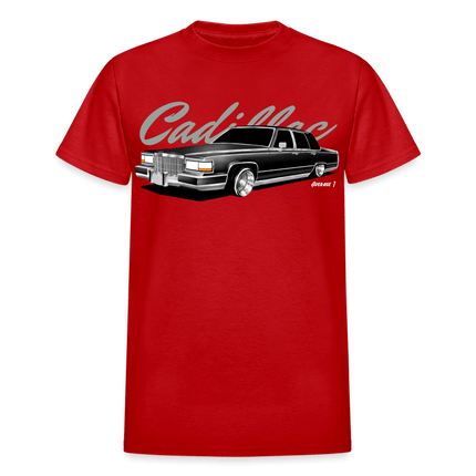 1990 Cadillac Fleetwood Lowrider T-Shirt - red