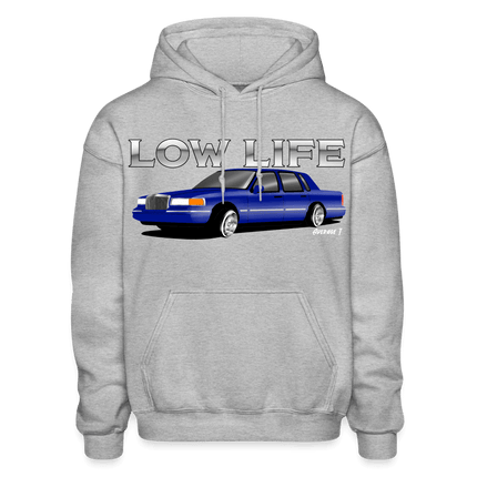 1995 Lincoln Towncar Lowrider Hoodie - heather gray