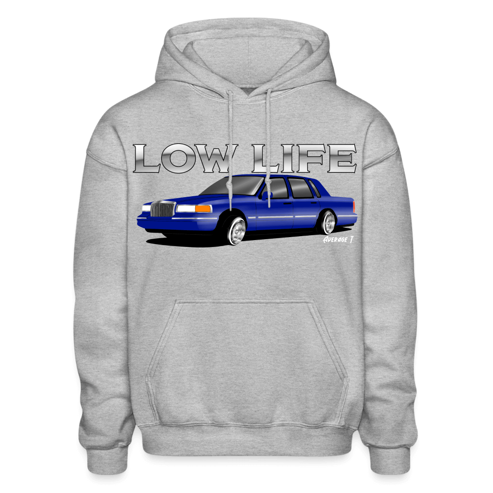 1995 Lincoln Towncar Lowrider Hoodie - heather gray