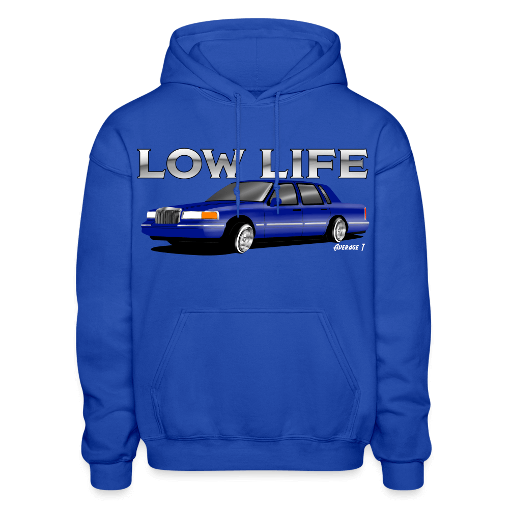 1995 Lincoln Towncar Lowrider Hoodie - royal blue