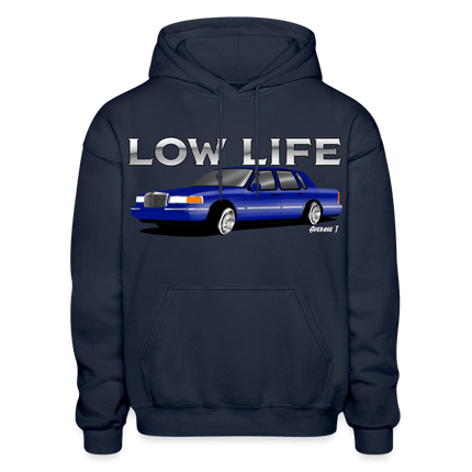 1995 Lincoln Towncar Lowrider Hoodie - navy