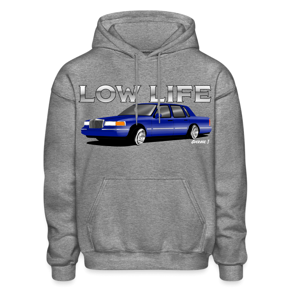 1995 Lincoln Towncar Lowrider Hoodie - graphite heather