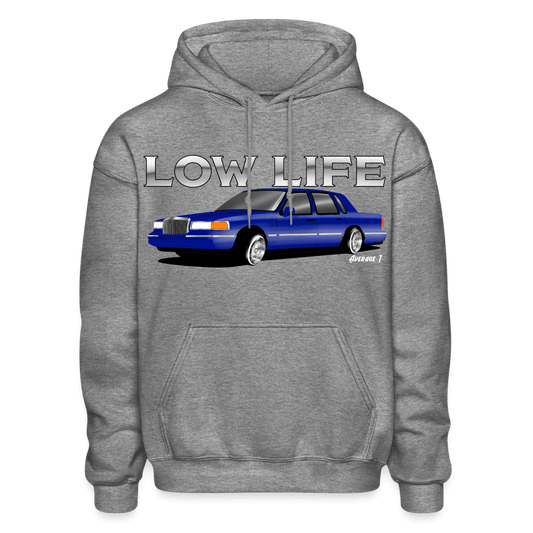 1995 Lincoln Towncar Lowrider Hoodie - graphite heather