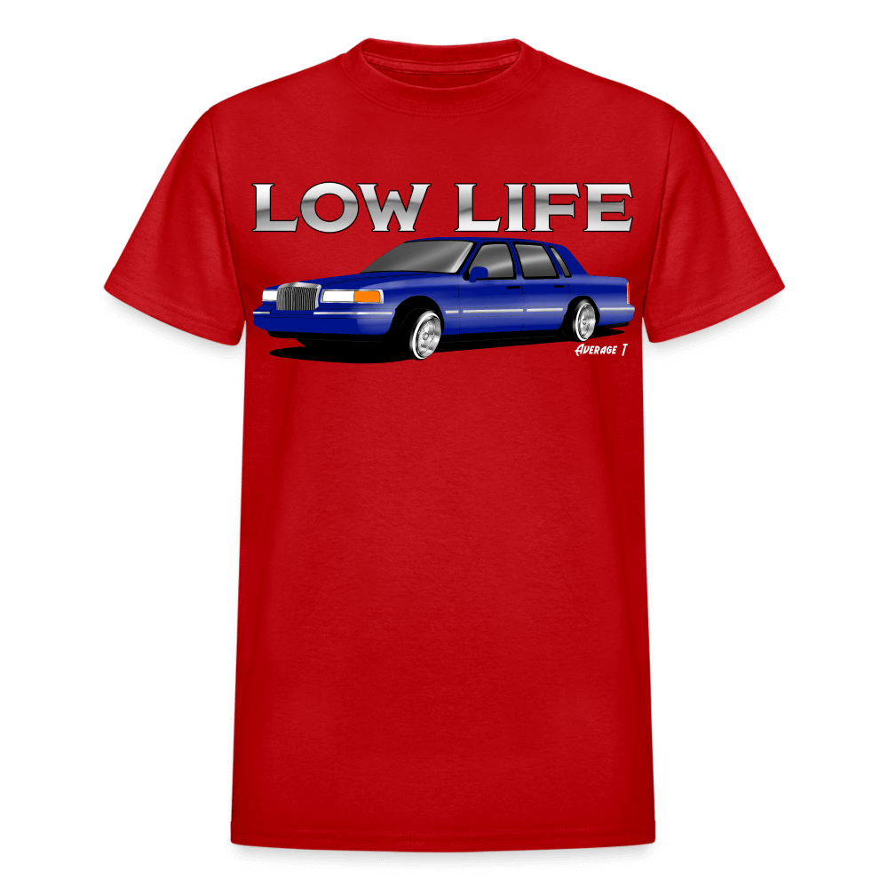 1995 Lincoln Towncar Lowrider T-Shirt - red