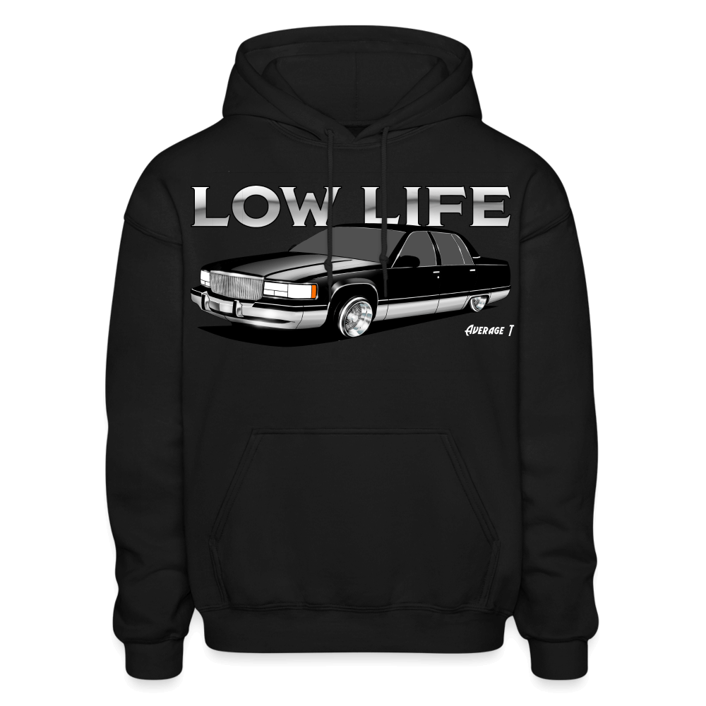 Low Life 1996 Cadillac Lowrider Hoodie - black