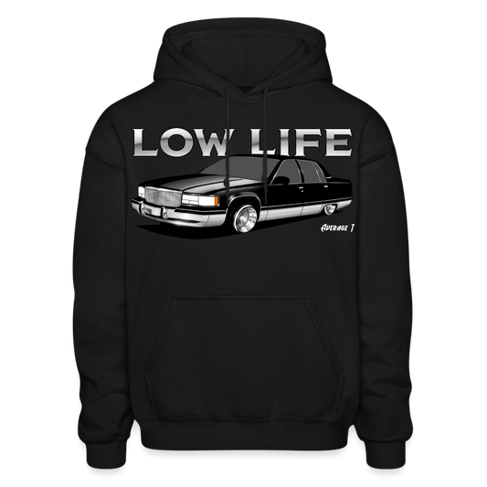 Low Life 1996 Cadillac Lowrider Hoodie - black