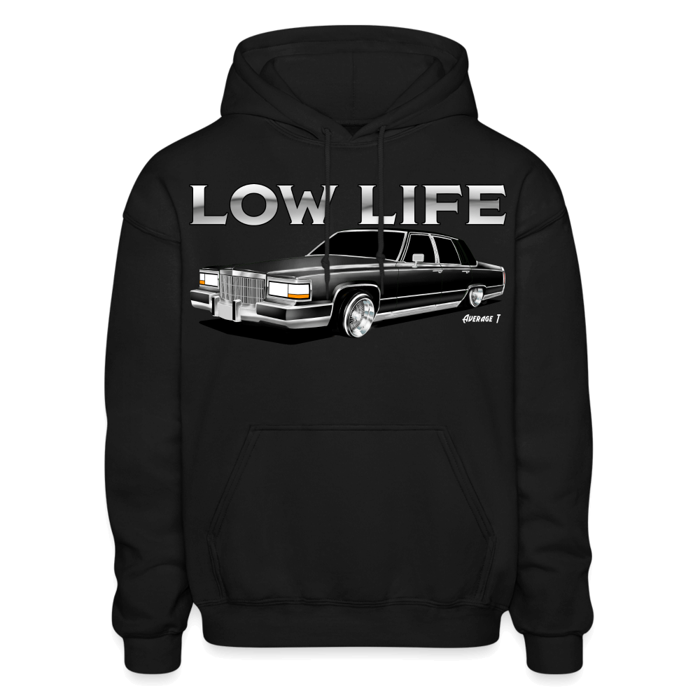 Low Life 1990 Cadillac Lowrider Hoodie - black