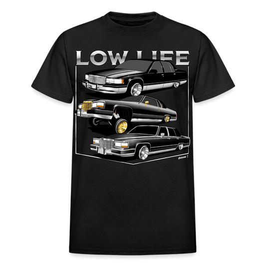 Low Life Cadillac Lowrider T-Shirt - black