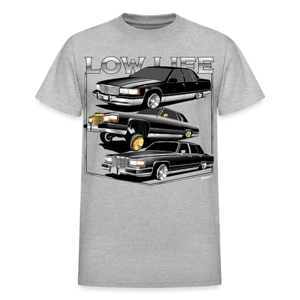 Low Life Cadillac Lowrider T-Shirt - heather gray